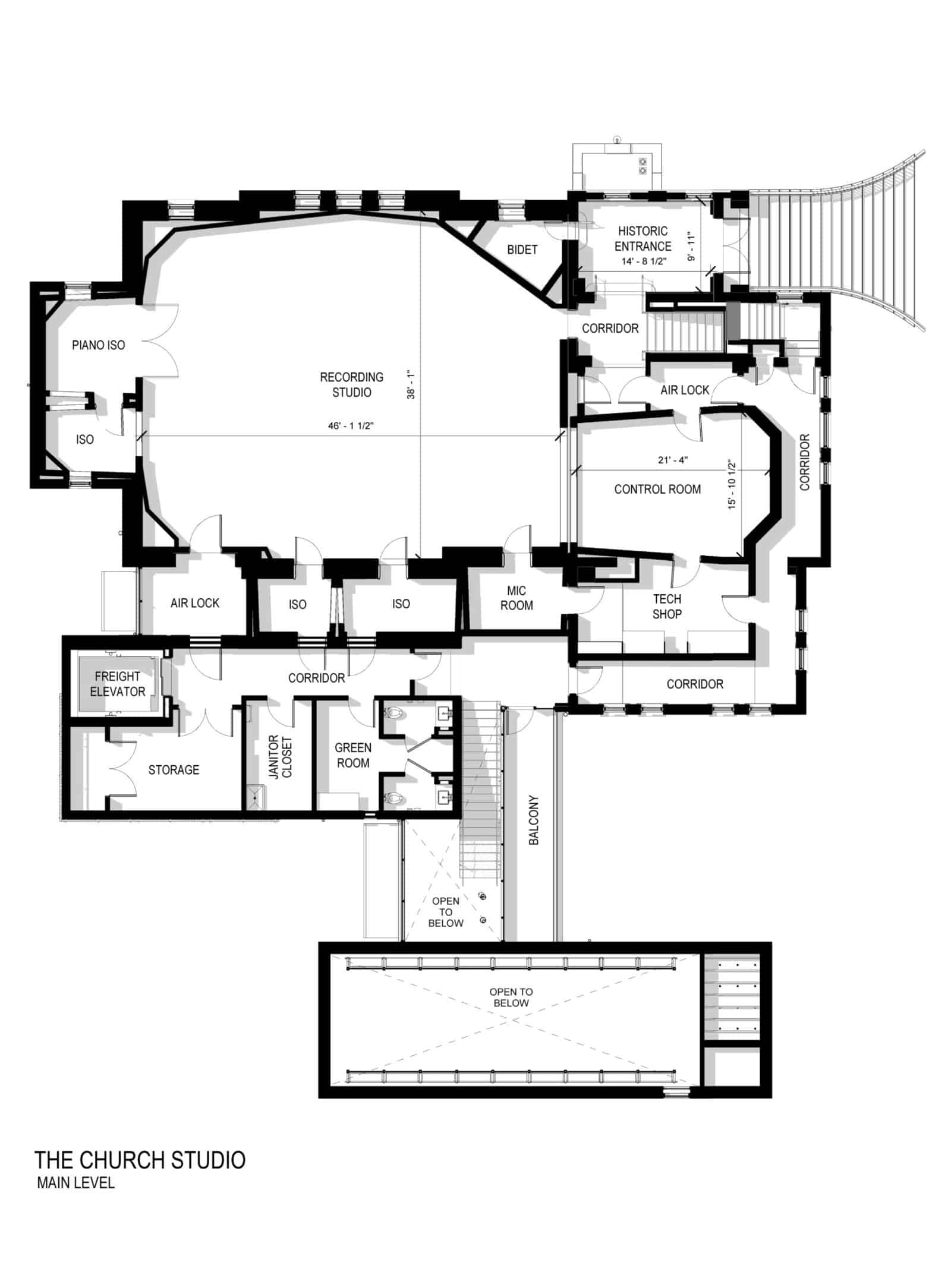 The Church Studio Floor Plan