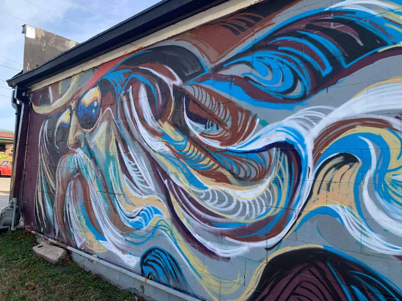 This wall mural of Leon Russell, titled Hail Factor, is located at 1016 E. 4th St. Tulsa's Jason Sales commissioned local artist Josh Butts to paint it.